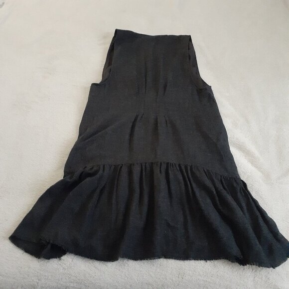 Free People Women's Size XS Gray Houndstooth Anas Button Vest Mini Dress - Picture 8 of 13